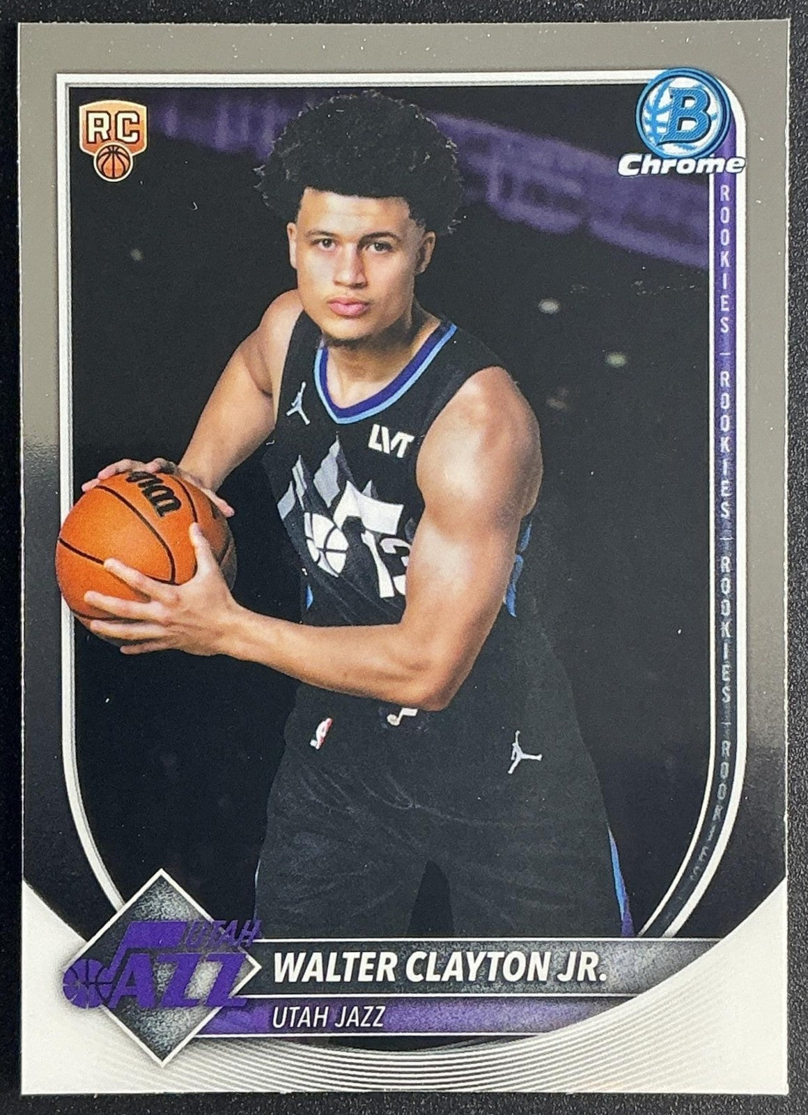 WALTER CLAYTON JR. 2025-26 BOWMAN #BCV-18 CHROME RC JAZZ