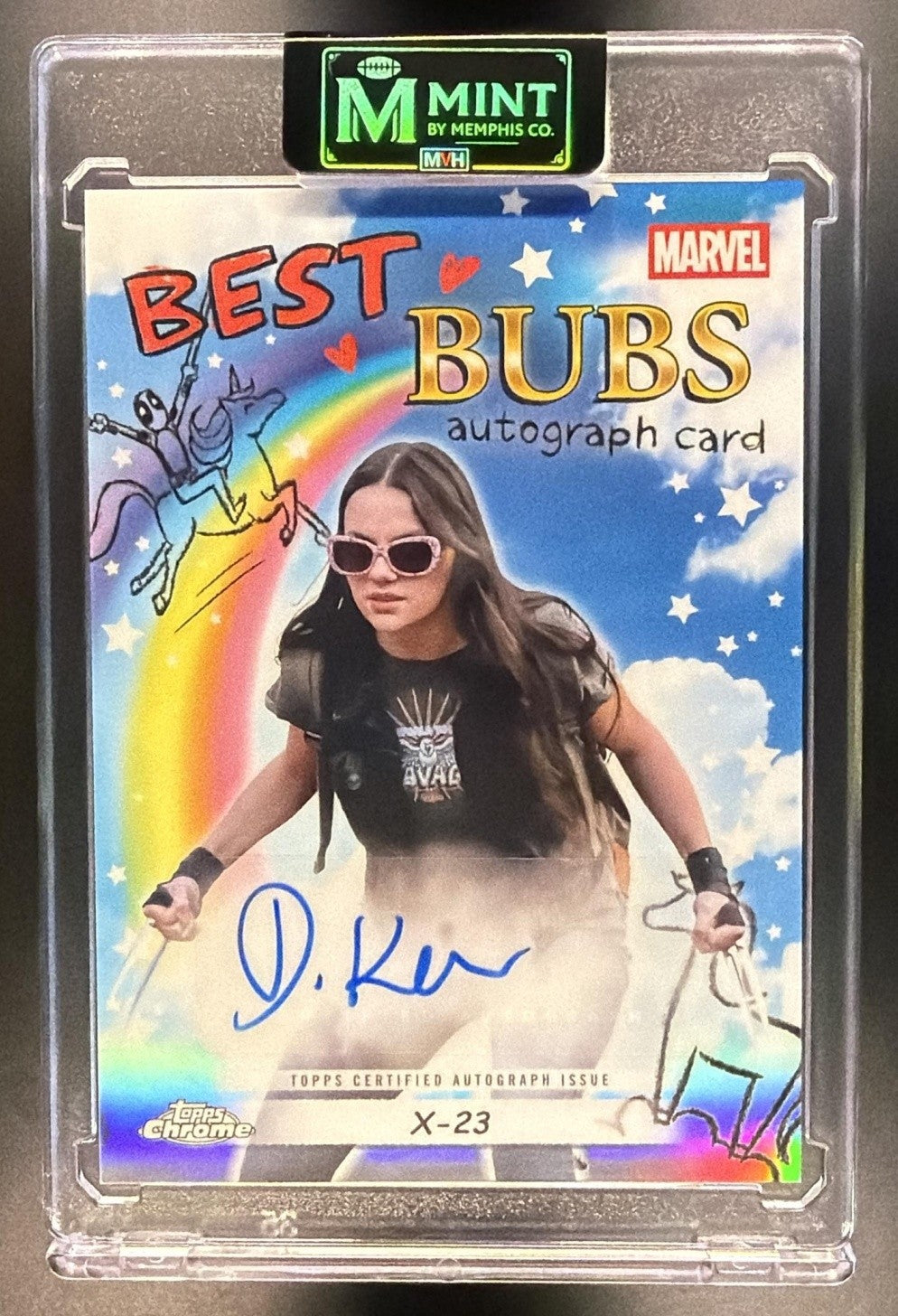 DAFNE KEEN 2025 TOPPS CHROME DEADPOOL #NA-DK BEST BUBS AUTO