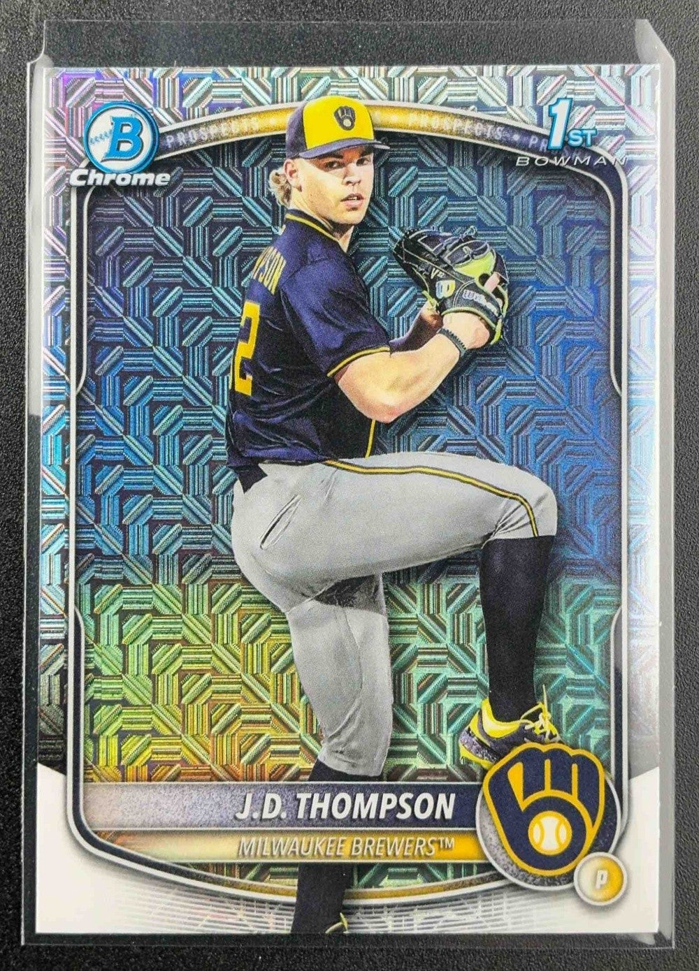 2025 Bowman Draft J.D. Thompson #BDC-14 Chrome Mojo Refractor 1st Prospect