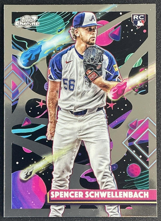 SPENCER SCHWELLENBACH 2025 TOPPS COSMIC CHROME #157 RC BRAVES