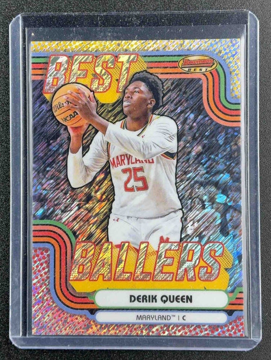 2024 Bowman's Best University Derik Queen #BB-16 Ballers Shimmer Refractor