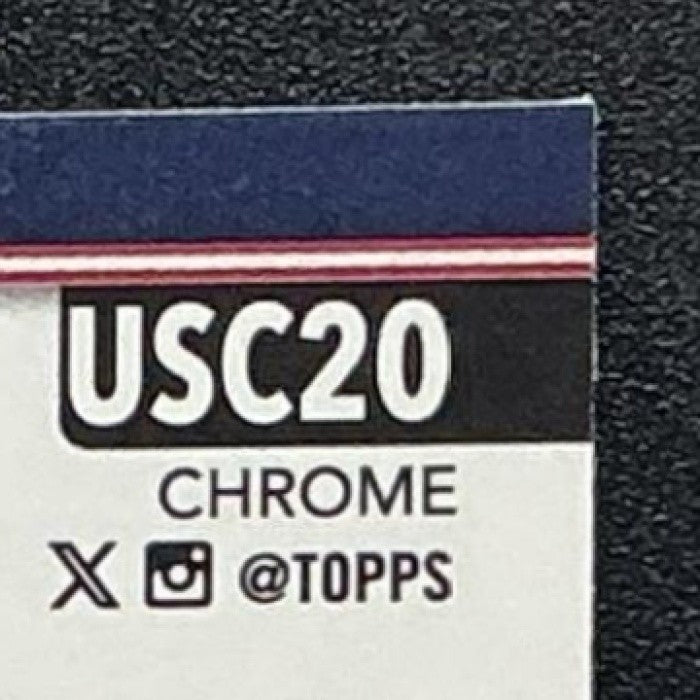 GARRETT MCDANIELS 2025 TOPPS CHROME UPDATE #USC20 GEOMETRIC REFRACTOR RC ANGELS