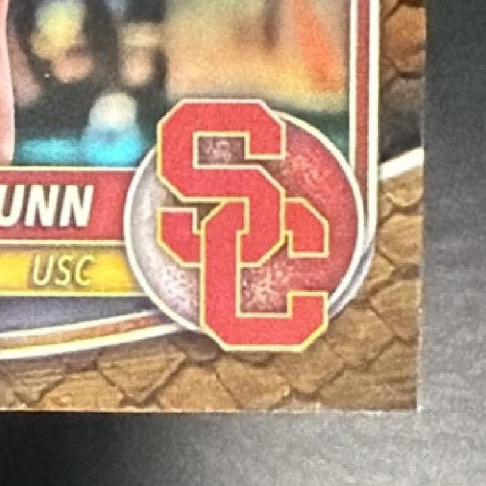 KARA DUNN 2025-26 BOWMAN #BCP-71 CHROME REPTILIAN REFRACTOR 1ST PROSPECT TROJANS
