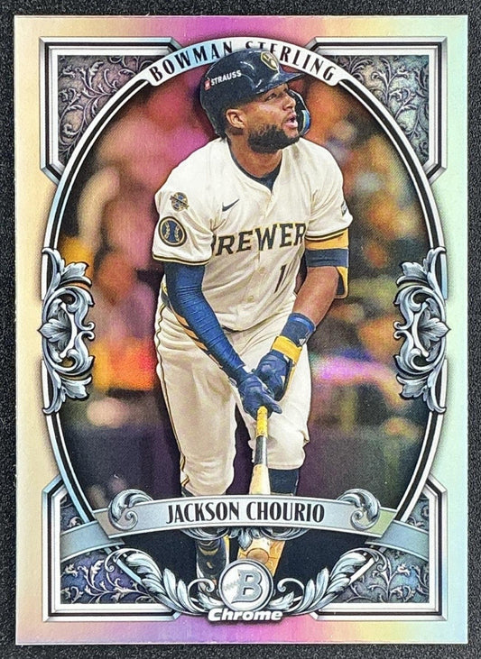 JACKSON CHOURIO 2026 BOWMAN #BST-1 STERLING CHROME BREWERS