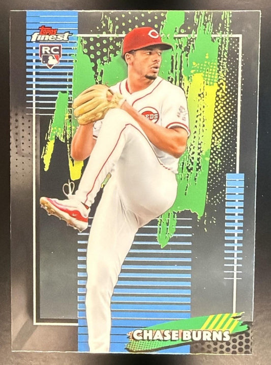 CHASE BURNS 2026 TOPPS FINEST #76 RC REDS