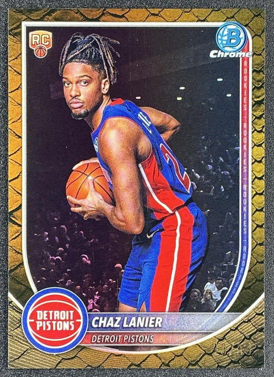 CHAZ LANIER 2025-26 BOWMAN #BCV-38 CHROME REPTILIAN REFRACTOR RC PISTONS