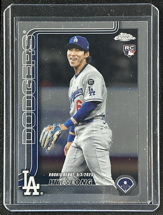 HYESEONG KIM 2025 TOPPS CHROME UPDATE #USC149 RC DODGERS