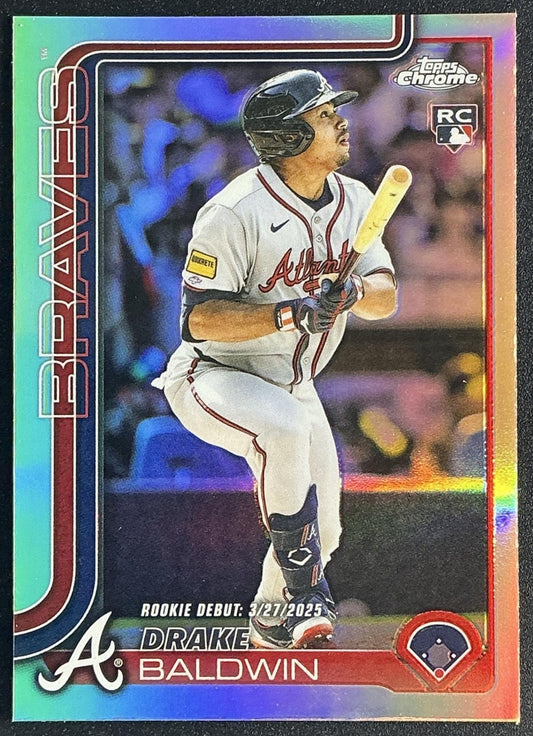 DRAKE BALDWIN 2025 TOPPS CHROME UPDATE #USC88 REFRACTOR RC BRAVES