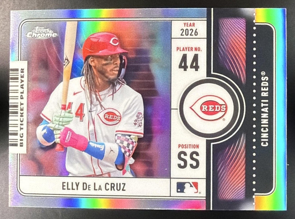 ELLY DE LA CRUZ 2026 TOPPS CHROME #BTP-5 BIG TICKET PLAYERS REDS