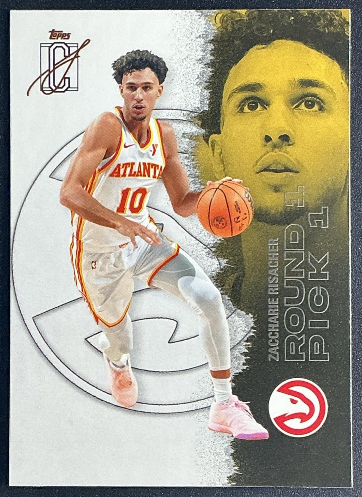 ZACCHARIE RISACHER 2025-26 TOPPS SIGNATURE CLASS #61 VETERAN HAWKS