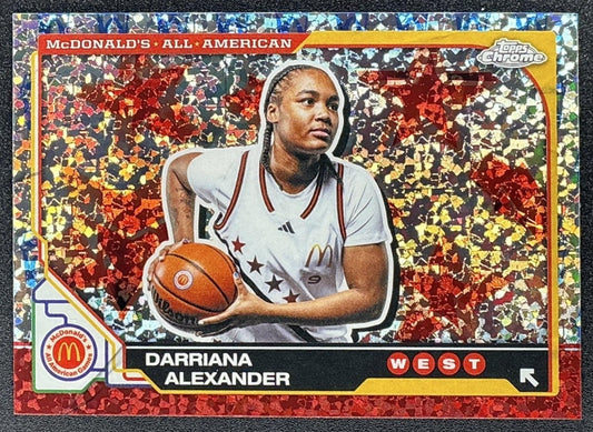 2025 Topps Chrome McDonald's Darriana Alexander #72 McFlurry Refractor