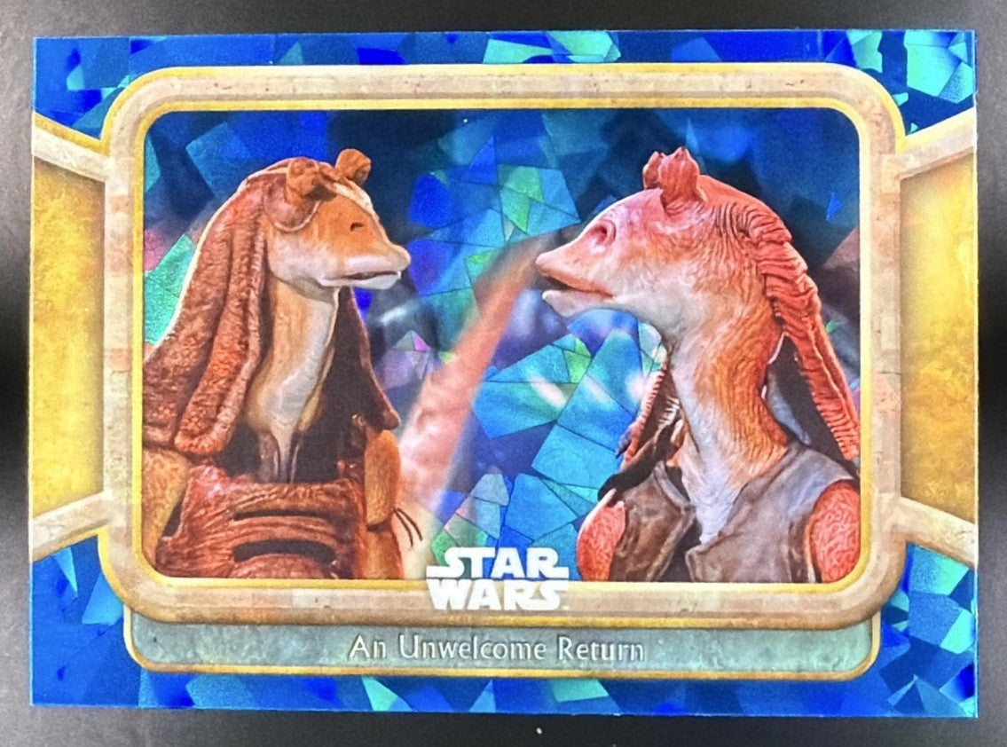 AN UNWELCOME RETURN 2024 TOPPS CHROME SAPPHIRE STAR WARS: THE PHANTOM MENACE #18