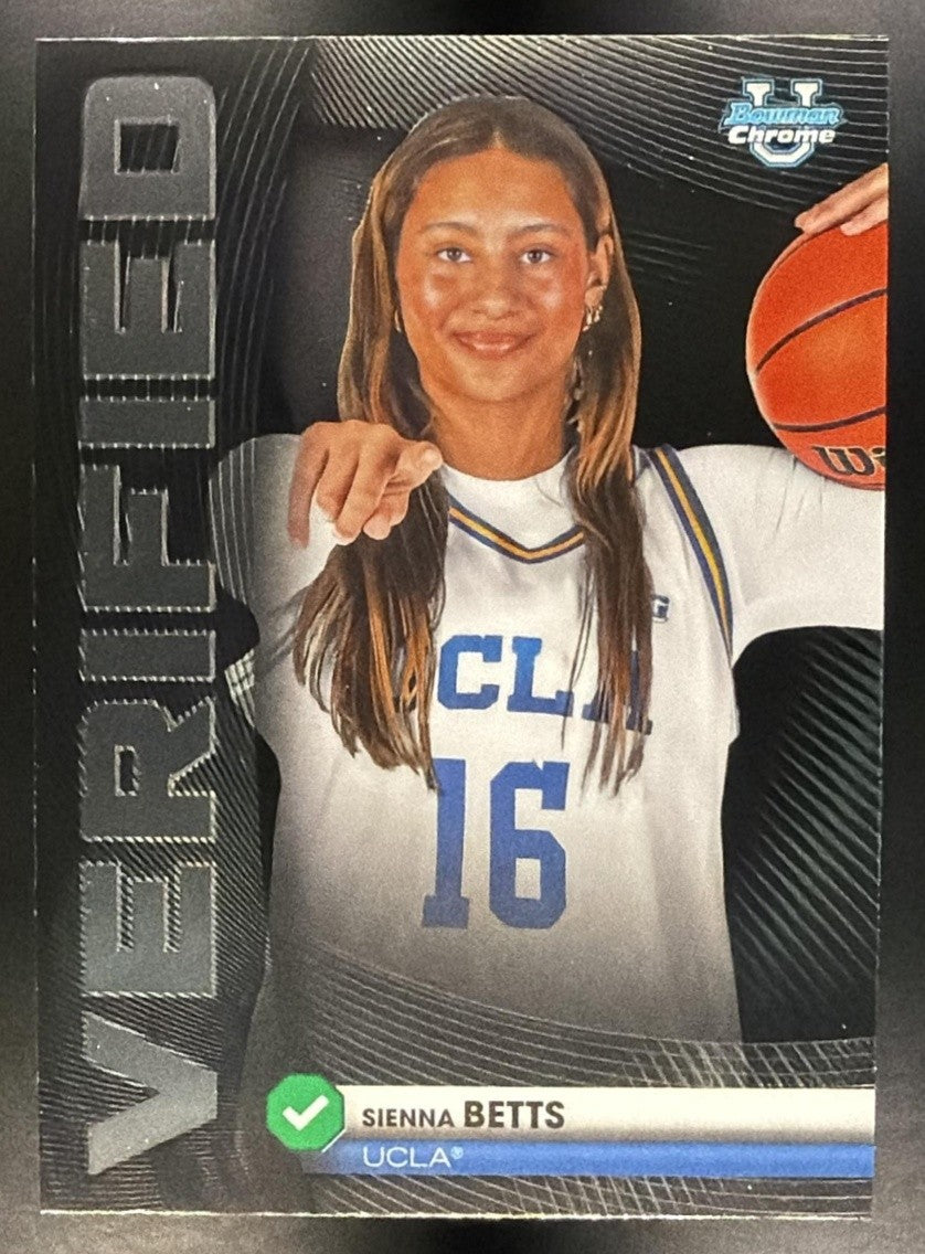 SIENNA BETTS 2025-26 BOWMAN #BV-6 CHROME VERIFIED BRUINS