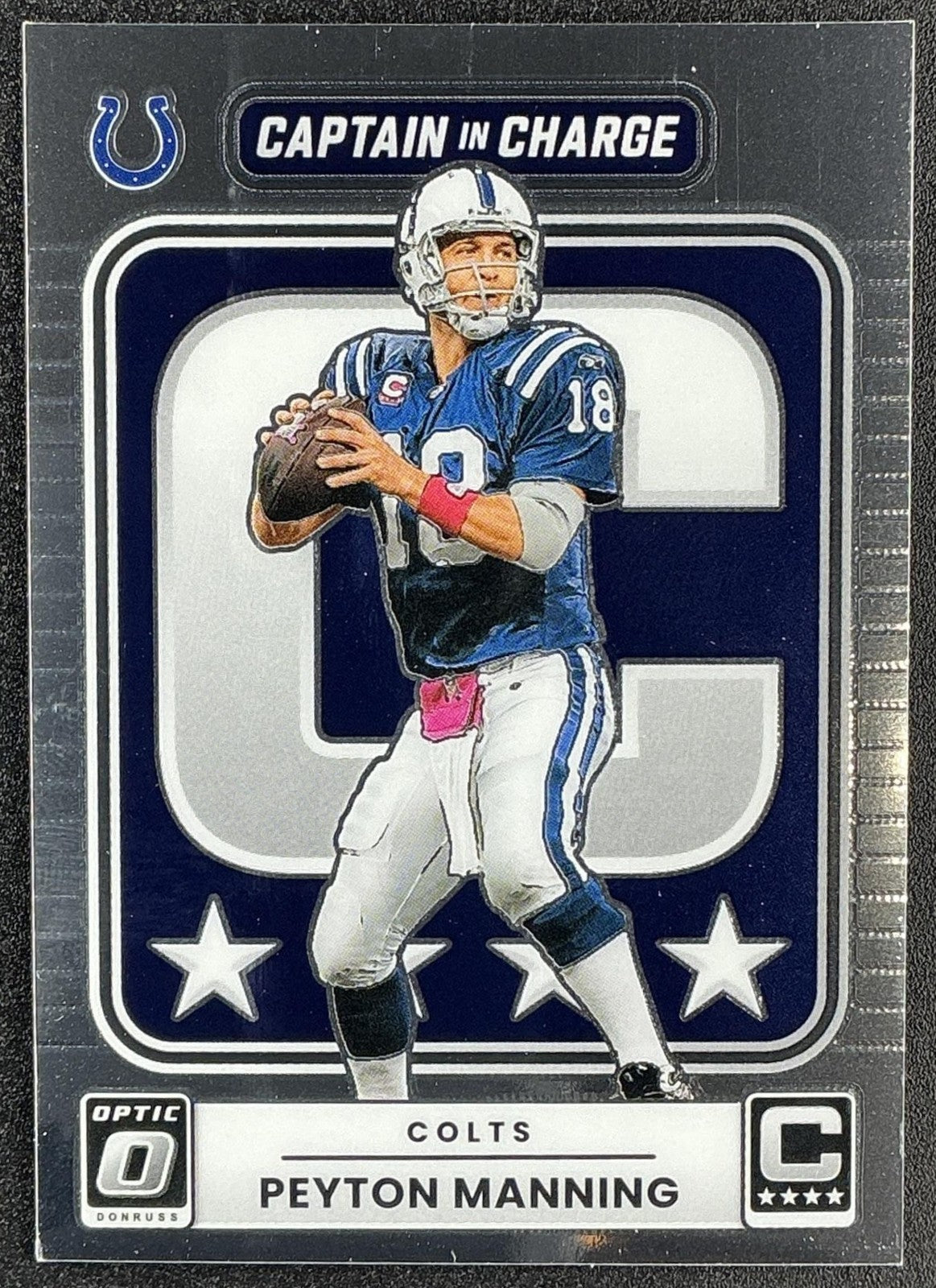 PEYTON MANNING 2025 PANINI DONRUSS OPTIC #9 CAPTAIN IN CHARGE COLTS