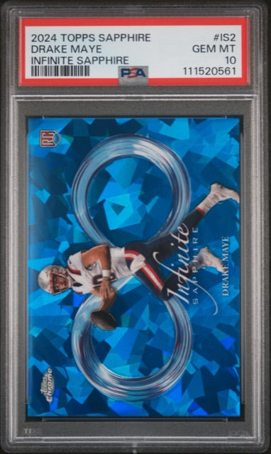 Drake Maye 2024 Topps Sapphire Infinite #IS-2 PSA 10 GEM MT