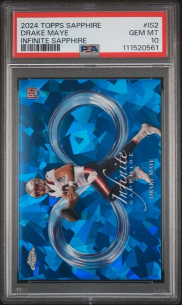 Drake Maye 2024 Topps Sapphire Infinite #IS-2 PSA 10 GEM MT